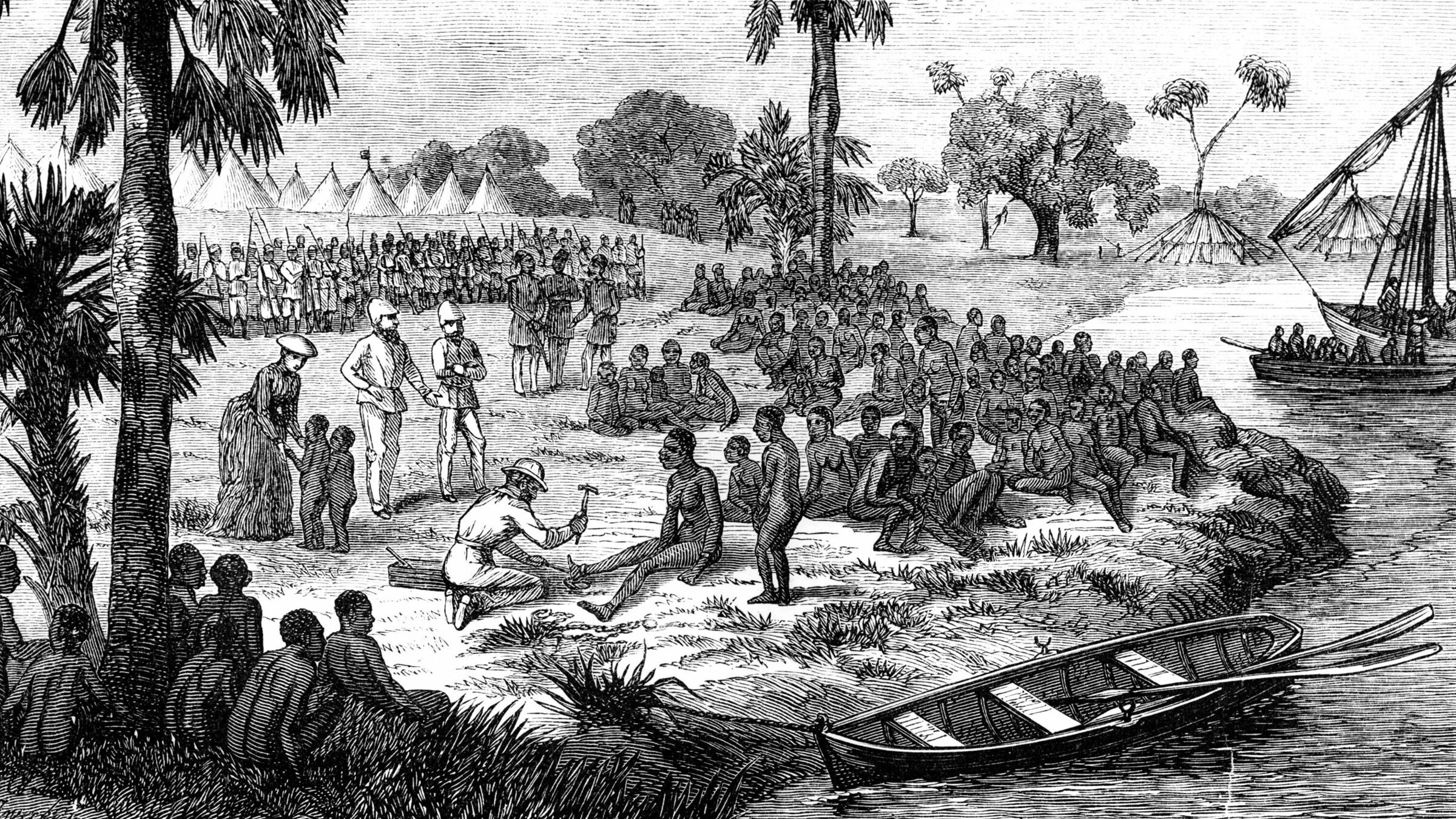 奴隶被解放奴隶船后没收了1861年。苏丹和其他国家的贸易持续十年。