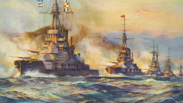 Luckner幸存危险责任作为一个炮塔日德兰海战中官1916年5月。