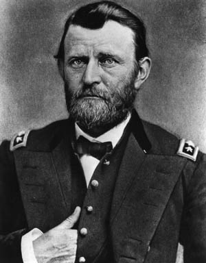 尤利西斯·s·格兰特率领北方军取得胜利在内战的北弗吉尼亚邦联军队的一部分)应征入伍,成为美国总统。